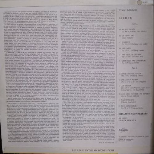 Columbia 33 FCX 30.307 - Franz Schubert, Elisabeth Schwarzkopf, - Image 2