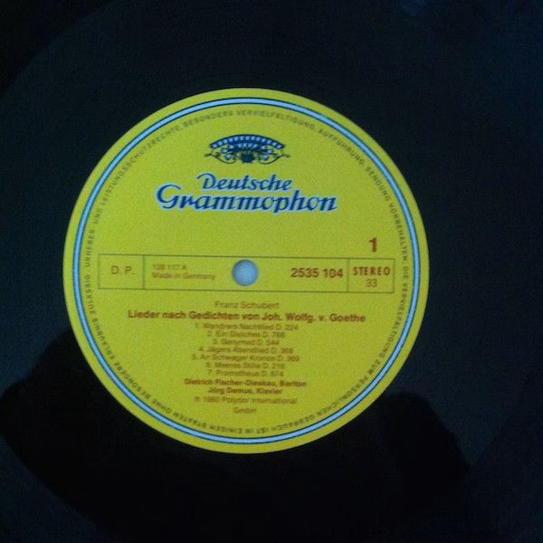 Deutsche Grammophon 2535 104 - Franz Schubert, Dietrich Fischer- - Image 2