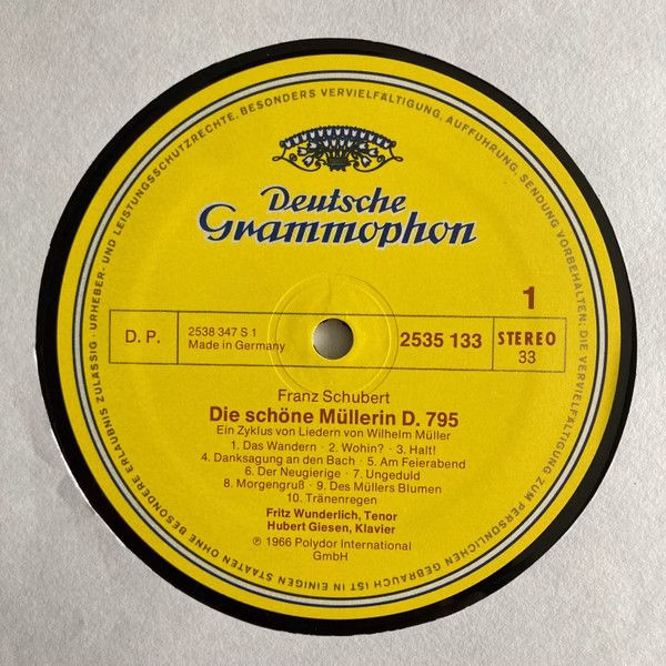 Deutsche Grammophon 2535 133 - Franz Schubert, Fritz Wunderlich, - Image 2