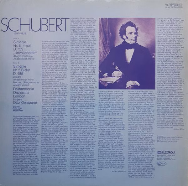 His Master's Voice 1C 037-00 579 - Franz Schubert, Philharmonia - Image 2