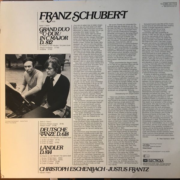 His Master's Voice 1C 065-03 772 - Christoph Eschenbach, Justus - Image 2