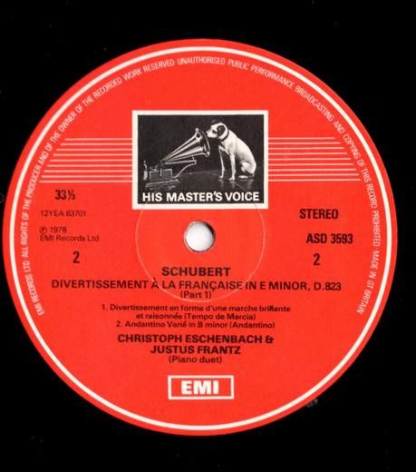 His Master's Voice SLS 5138 - Franz Schubert, Christoph Eschenba - Image 6