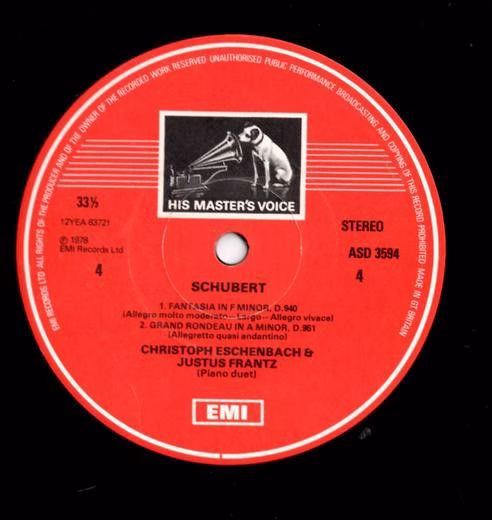 His Master's Voice SLS 5138 - Franz Schubert, Christoph Eschenba - Image 8