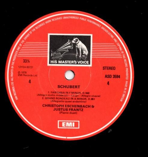 His Master's Voice SLS 5138 - Franz Schubert, Christoph Eschenba - Image 8