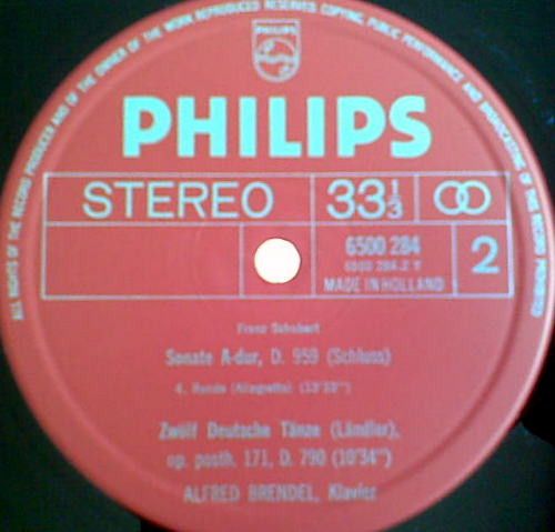 Philips 6500 284 - Franz Schubert, Alfred Brendel - Sonata In A- - Image 3