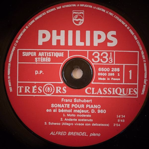 Philips 6500 285 - Franz Schubert, Alfred Brendel - Sonate En Si - Image 4
