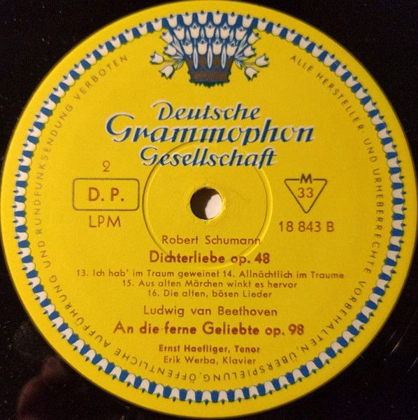Deutsche Grammophon LPM 18843 - Ernst Haefliger, Erik Werba, Lud - Image 4