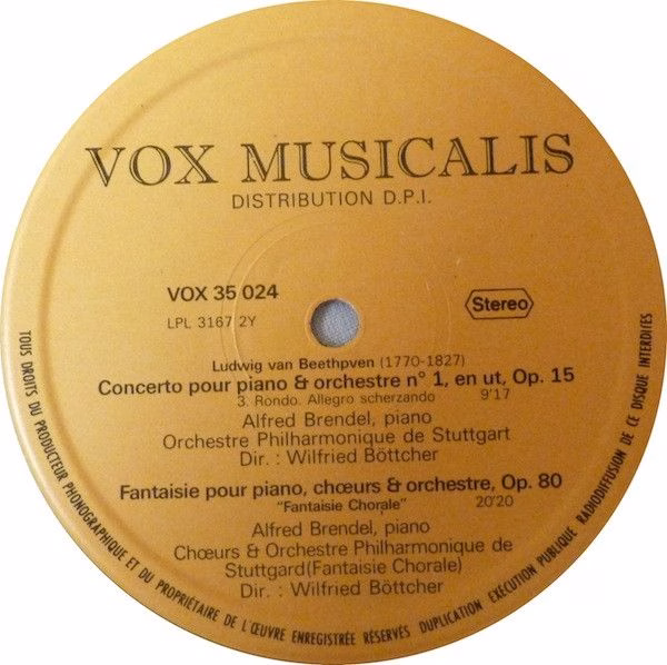 Vox Musicalis VOX 35024 - Ludwig van Beethoven, Alfred Brendel, - Image 6