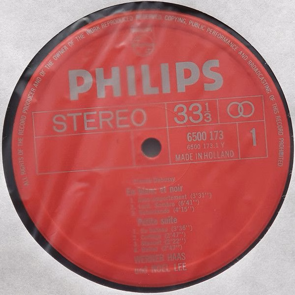 Philips 6500 173 - Claude Debussy, Werner Haas, Noël Lee - Sämtl - Image 3