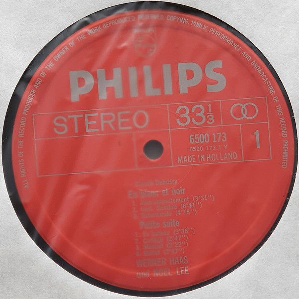 Philips 6500 173 - Claude Debussy, Werner Haas, Noël Lee - Sämtl - Image 3