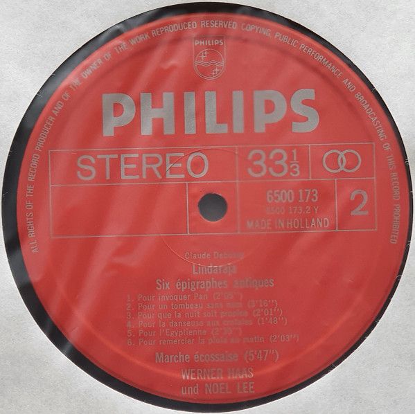 Philips 6500 173 - Claude Debussy, Werner Haas, Noël Lee - Sämtl - Image 4