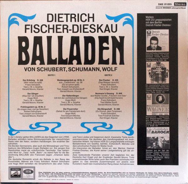 Electrola SME 81 055 - Dietrich Fischer-Dieskau - Balladen - Image 2