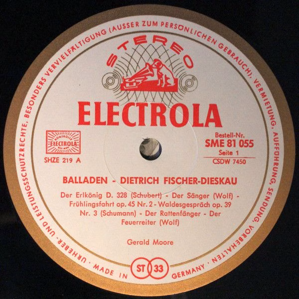 Electrola SME 81 055 - Dietrich Fischer-Dieskau - Balladen - Image 3