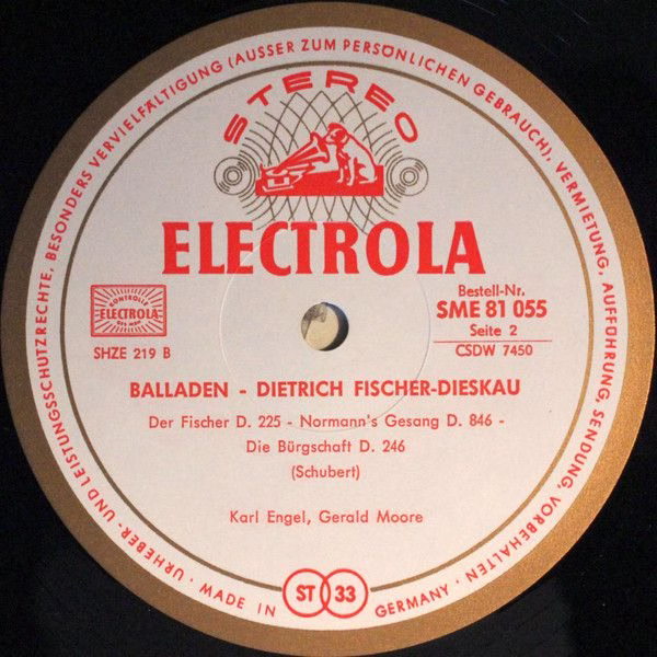Electrola SME 81 055 - Dietrich Fischer-Dieskau - Balladen - Image 4