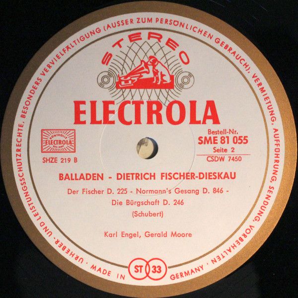 Electrola SME 81 055 - Dietrich Fischer-Dieskau - Balladen - Image 4