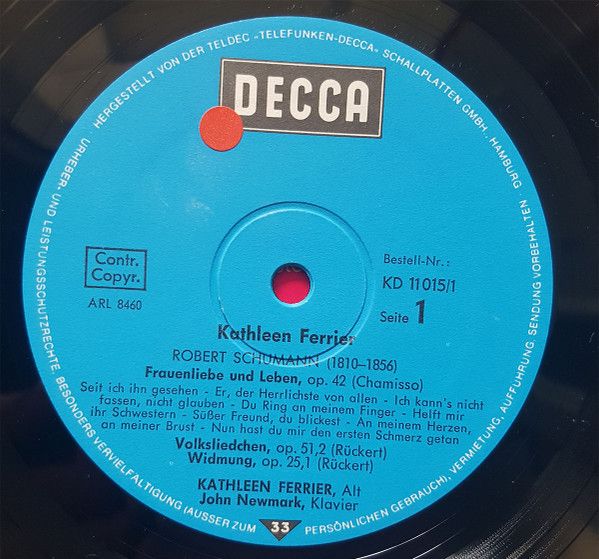DECCA KD 11015/1-2 - Kathleen Ferrier - Kathleen Ferrier - Arien - Image 4