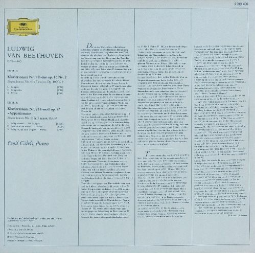 Deutsche Grammophon 2530 406 - Ludwig van Beethoven, Emil Gilels - Image 2