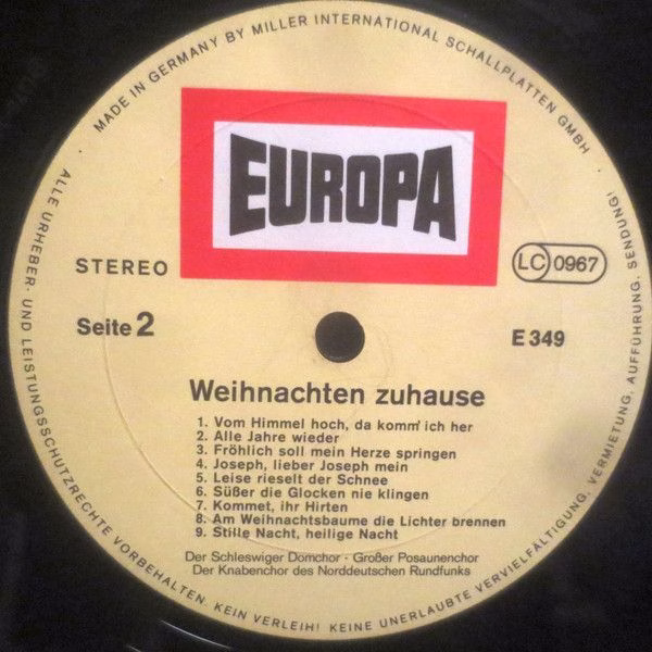 Europa E 349 - Various - Weihnachten Zuhause - Image 4