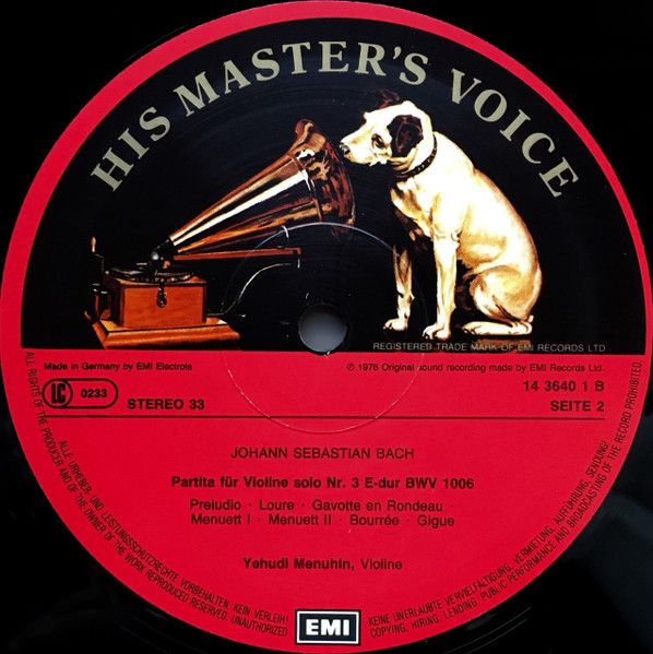 EMI 1C 039 14 3640 1 - Johann Sebastian Bach, Yehudi Menuhin - P - Image 4