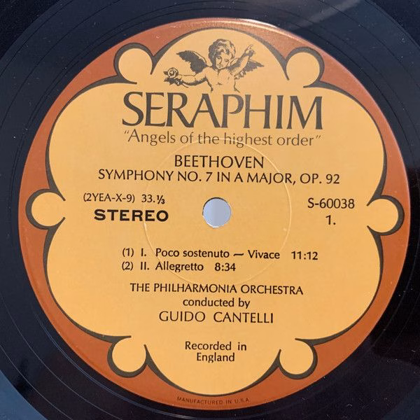 Seraphim 60038 - Guido Cantelli, Ludwig van Beethoven, Philharmo - Image 3