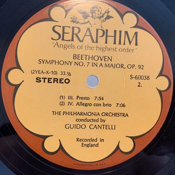Seraphim 60038 - Guido Cantelli, Ludwig van Beethoven, Philharmo - Image 4