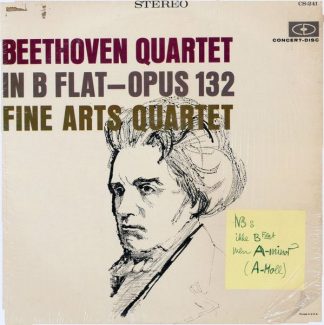 Concert-Disc CS-241 - Ludwig van Beethoven, The Fine Arts Quarte