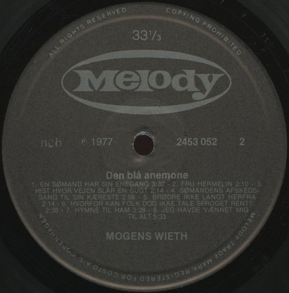 Melody (2) 2453 052 - Mogens Wieth - Den Blå Anemone - Image 4