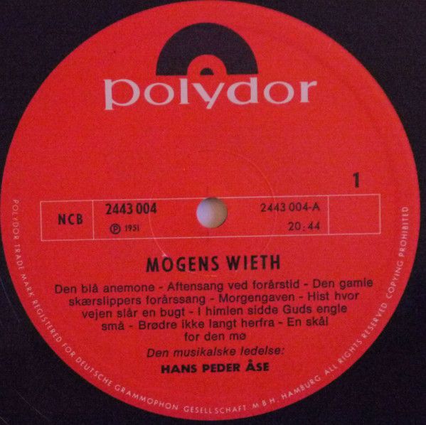 Polydor 2443 004 - Mogens Wieth - Mogens Wieth - Image 3