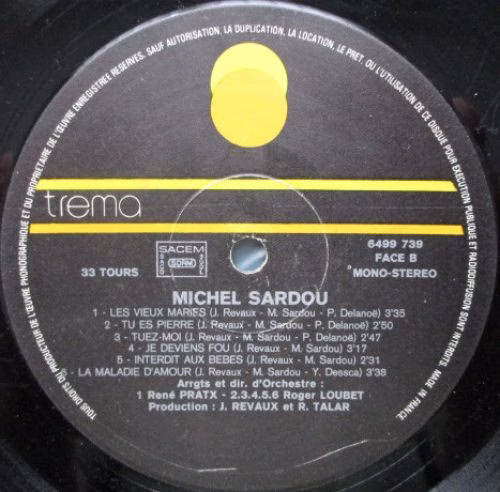 Trema 6499 739 - Michel Sardou - La Maladie D'amour - Image 7