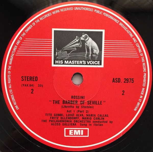 His Master's Voice SLS 853 - Gioacchino Rossini, Maria Callas, T - Image 5