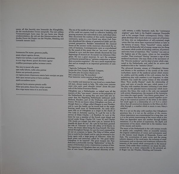 Harmonia Mundi 2521512-1 - Johannes Ockeghem, Pro Cantione Antiq - Image 4