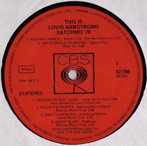 CBS S 66242 - Louis Armstrong - This Is Louis Armstrong - Satchm - Image 5