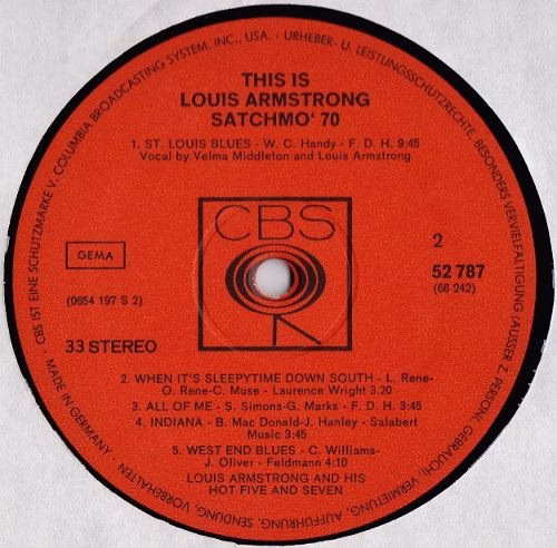 CBS S 66242 - Louis Armstrong - This Is Louis Armstrong - Satchm - Image 8