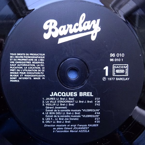 Barclay 96010 - Jacques Brel - Brel - Image 3