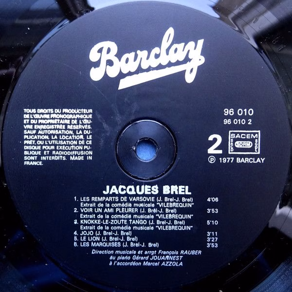 Barclay 96010 - Jacques Brel - Brel - Image 4