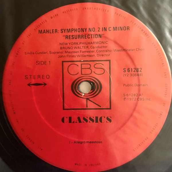 CBS Classics 61282/3 - Gustav Mahler, Bruno Walter, New York Phi - Image 4
