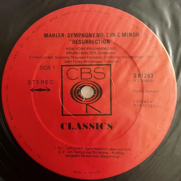 CBS Classics 61282/3 - Gustav Mahler, Bruno Walter, New York Phi - Image 6