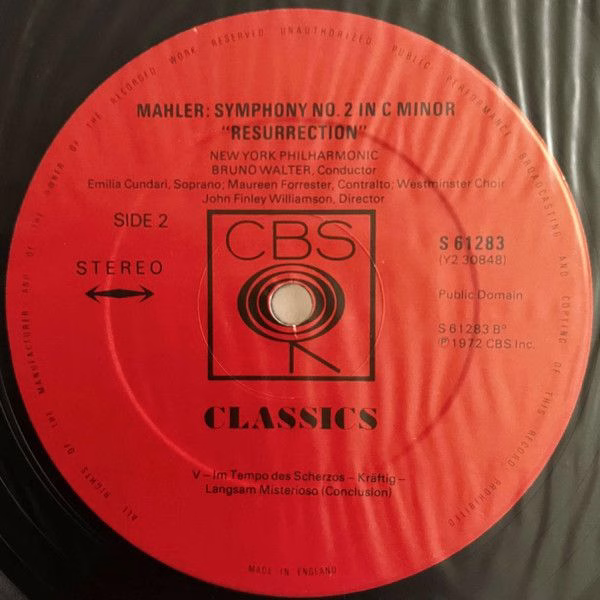 CBS Classics 61282/3 - Gustav Mahler, Bruno Walter, New York Phi - Image 7