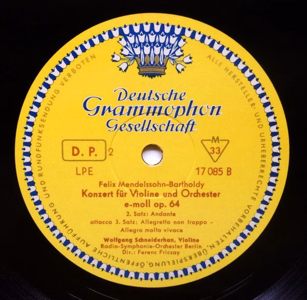 Deutsche Grammophon LPE 17 085 - Felix Mendelssohn-Bartholdy, Wo - Image 4
