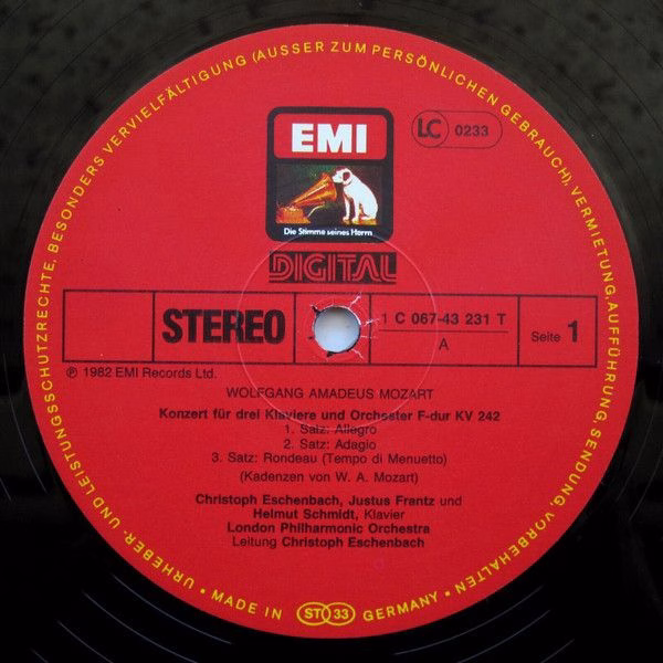 His Master's Voice Digital 1C 067-43 231 T - Wolfgang Amadeus Mo - Image 3