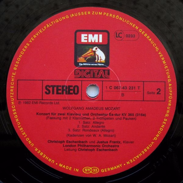 His Master's Voice Digital 1C 067-43 231 T - Wolfgang Amadeus Mo - Image 4