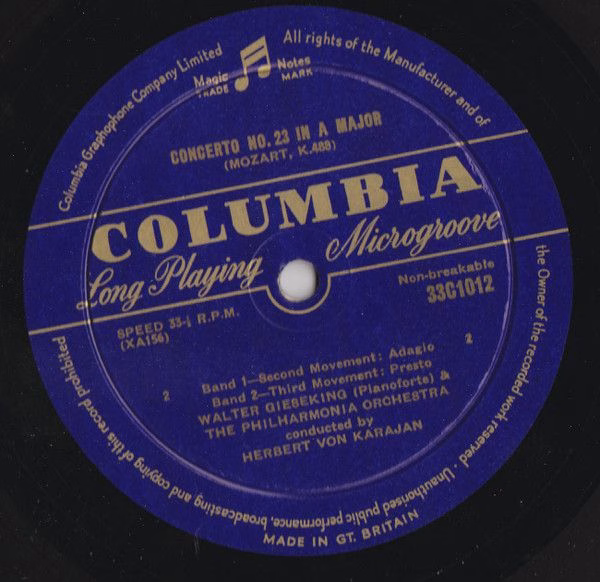 Columbia 33C1012 - Walter Gieseking, Wolfgang Amadeus Mozart, Ph - Image 4