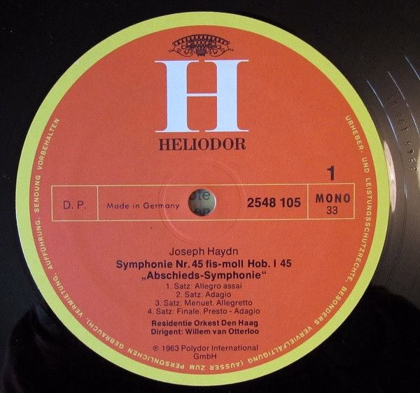 HELIODOR 2548 105 - Joseph Haydn, Residentie Orkest, Willem Van - Image 3