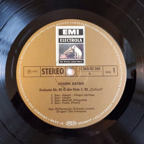 His Master's Voice 1C 063-02 268 - Joseph Haydn, New Philharmoni - Image 3