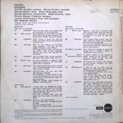 Eclipse (2) ECS 613, ECS 614, ECS 615 - Georg Friedrich Händel, - Image 8