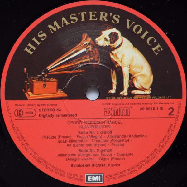 EMI EG 29 0848 1 - Georg Friedrich Händel, Sviatoslav Richter - - Image 4