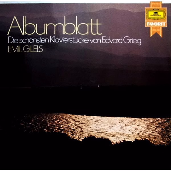 Deutsche Grammophon 2535 620 - Edvard Grieg, Emil Gilels - Album