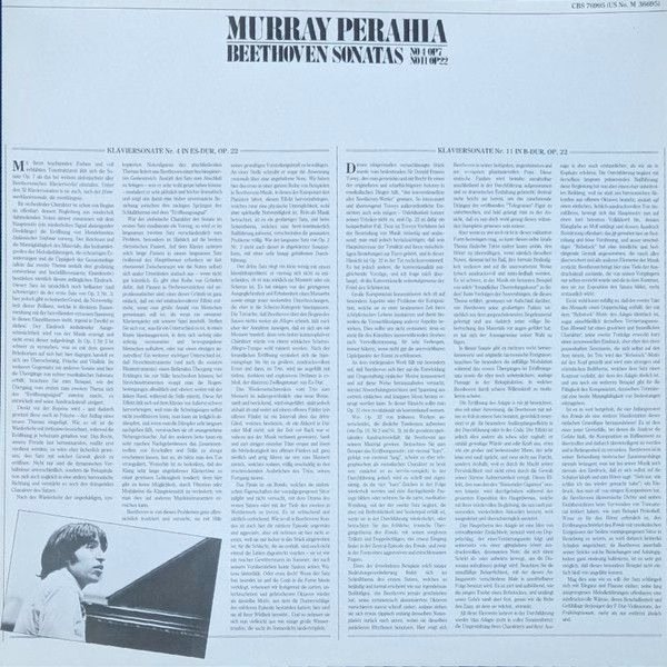 CBS Masterworks 76995 - Ludwig van Beethoven, Murray Perahia - S - Image 3