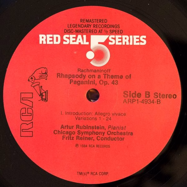 RCA Red Seal ARP1-4934 - Arthur Rubinstein, Fritz Reiner, Sergei - Image 4