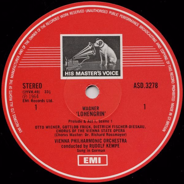 His Master's Voice SLS 5071 - Richard Wagner, Rudolf Kempe, Wien - Image 3